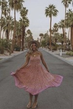 Spell & The Gypsy Dress XXS 6 AU&UK/2US Folk Song Midi Pink Blossom Boho Western