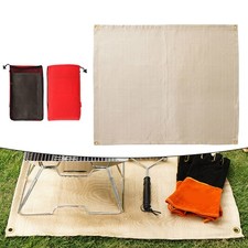 Fireproof Foldable Heat Insulation Pad for Outdoor Grills Campfires and Fires