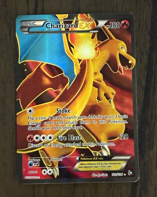 Charizard EX 100/106 Flashfire Full Art Holo Ultra Rare 180 HP Pokemon TCG