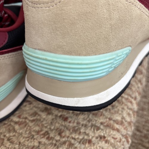 New Balance Mens 574 Premium Red ML574JHQ Casual Sneakers OG Suede Size 18 - Bild 12 von 13