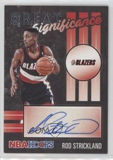 2020-21 Panini NBA Hoops Great SIGnificance Rod Strickland #GS-RST Auto k2s