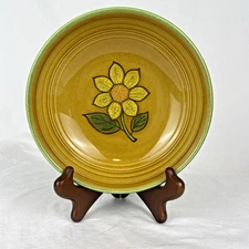 Vintage Metlox Pottery Poppy Trail Dahlia 6.5” Bowl California Pottery