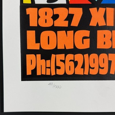 Poster Pop! POSTER Dog With A Gun! Silkscreen 1999 Signed by Kozik