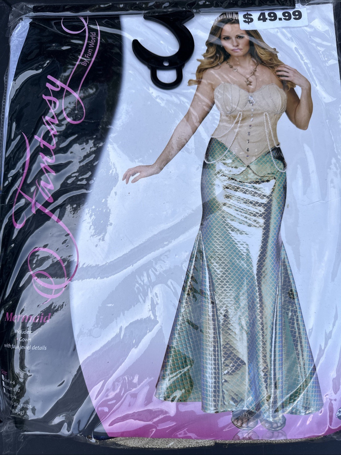 Disfraz Fantasy By Fun World Sirena Adulto Mujer Pequeño 4-6