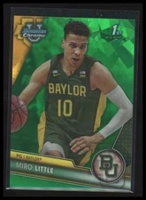 2023-24 Bowman Chrome University Miro Little Green Sapphire /99 Baylor 1st