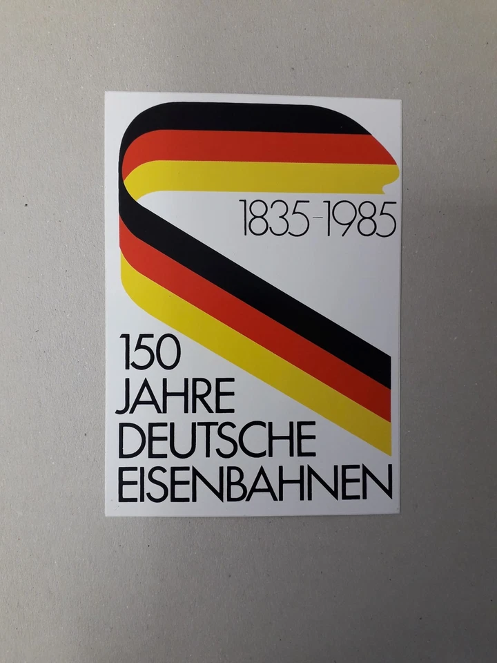 Aufkleber 150 Jahre Deutsche Eisenbahn 1985 - Bild 1 von 1