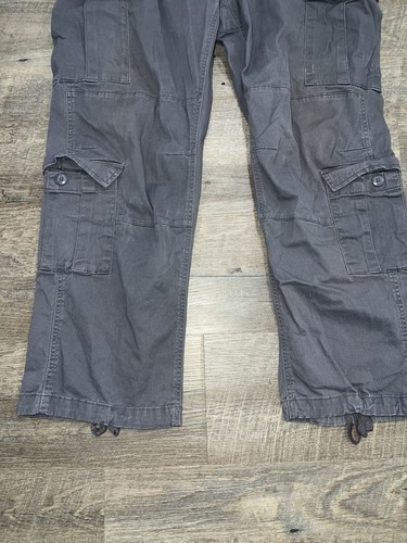 No Boundaries Herren Cargo Hose Grau Größe 38x30 Multi-Pocket Utility Freizeit - Bild 4 von 8