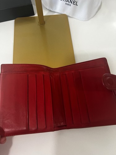 Chanel CC Caviar Skin Leather Bifold Wallet Red w/Box, Hologram Intact - Picture 4 of 24