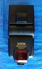 SUNPAK POWER ZOOM 4000AF Flash - NE For Nikon Cameras - Near Mint 