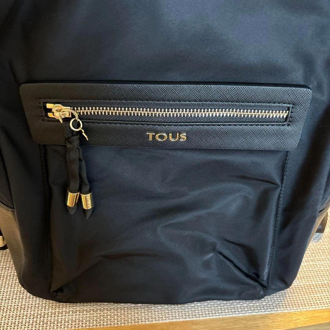 Authentic new leather Tous black backpack limited edition Black Kaos Icon Backpack | TOUS main image 4
