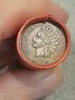Amazing Au 1898 Indian Head &XF 1868 3 Cent Nickel Ends Of Lincoln Wheat Roll