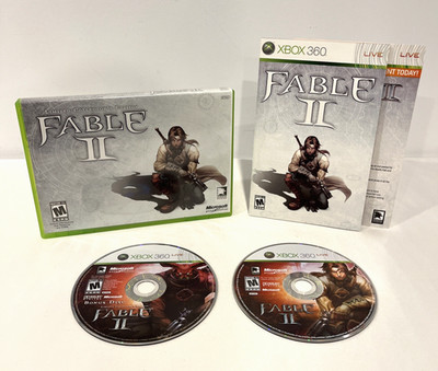 FABLE II LIMITED COLLECTOR S EDITION MICROSOFT XBOX 360 COMPLETE 2-DISC SET 2008