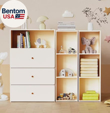 Baby Changing Table, Baby Dresser with Removable Nappy Tray and Lattice Cabinets