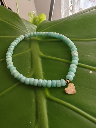 AAAA+ 6mm Peruvian Amazonite Bracelet, Bright Amazonite, Peru Amazonite, Amazon