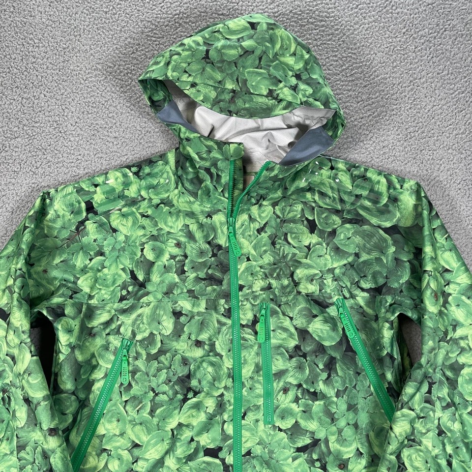 Burton Idiom Jacket Mens M Green Hiroshi Fujiwara Lily Print 2009 Snowboard Ski - Image 2 of 4