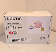 IKEA DUKTIG Pretend Play Tea Set 3-Piece Teapot Cup Sugar Bowl 804.999.91