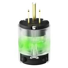 1 Pack Lighted 15 Amp 125 Volt Extension Cord Replacement Ends Male Repair Kit N