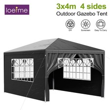 3x4 M Large Marquee Gazebo Outdoor Party Tent Heavy Duty Event Wedding Shelter