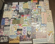 Huge Scrapbooking Sticker Lot Vintage Alphabe...