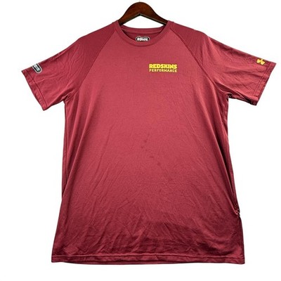 Washington Redskins Shirt Mens Medium Red NFL Football Under Armour Combine Y2K