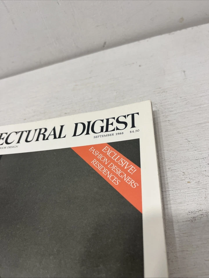 Architectural Digest September 1988, Exclusive, Fashion Designers’ Residences - Image 2 of 4