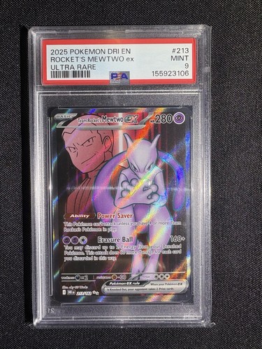 Pokémon TCG Team Rockets Mewtwo EX 213/182 PSA 9 Ultra Rare