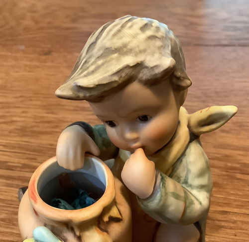GOEBEL HUMMEL 15 YR MEMBERSHIP EXCLUSIVE 4" "HONEY LOVER" 1955 312 FULL BEE EX. - Picture 6 of 8