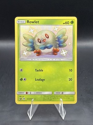 Rowlet SV2/SV94 Hidden Fates: Shiny Vault Holo