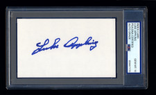 LUKE APPLING SIGNED INDEX CARD PSA/DNA AUTOGRAPHED CHICAGO WHITE SOX GEM MINT 10