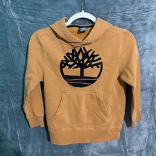 TimberLand Hoodie Kids Youth S 8 Brown Outdoor pull over
