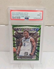 2023 Donruss Optic Anthony Edwards My House Lime Green PSA 9 #9 /149 TIMBERWOLVE