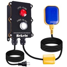 Sekelo Sump Pump Allarme, Allarme Acqua Alta 10ft Interruttore Galleggiante, 90dB Allarme Forte