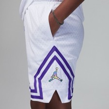 NEW Jordan Air Diamond Shorts Big Kids Dri-FIT Shorts PURPL VENOM Girls XL