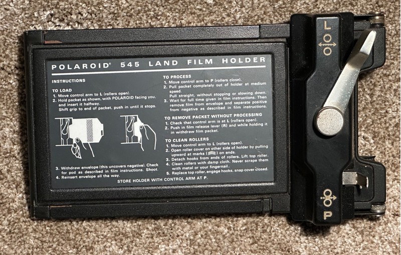Polaroid Land Film Holder 545 for 4x5 Instant Film Packets Vintage V24