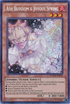 Yugioh! LP Ash Blossom & Joyous Spring - MACR-EN036 - Secret Rare - Unlimited Ed