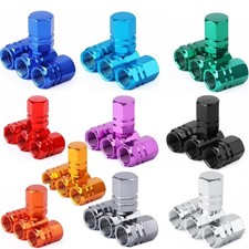 Aluminum Car Tire Valve Caps Tyre Valve Stem Cover Air Dust Wheel Rim Caps
