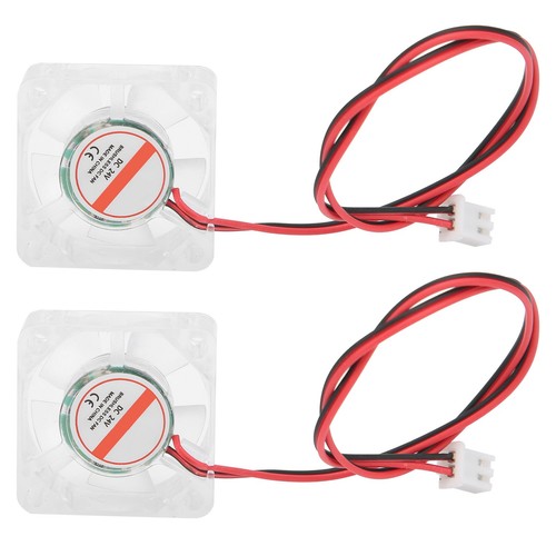 24V 2 Stück Transparenter 3D-Drucker-Lüfter ABS-Material Leiser Betrieb❀ - Afbeelding 11 van 16