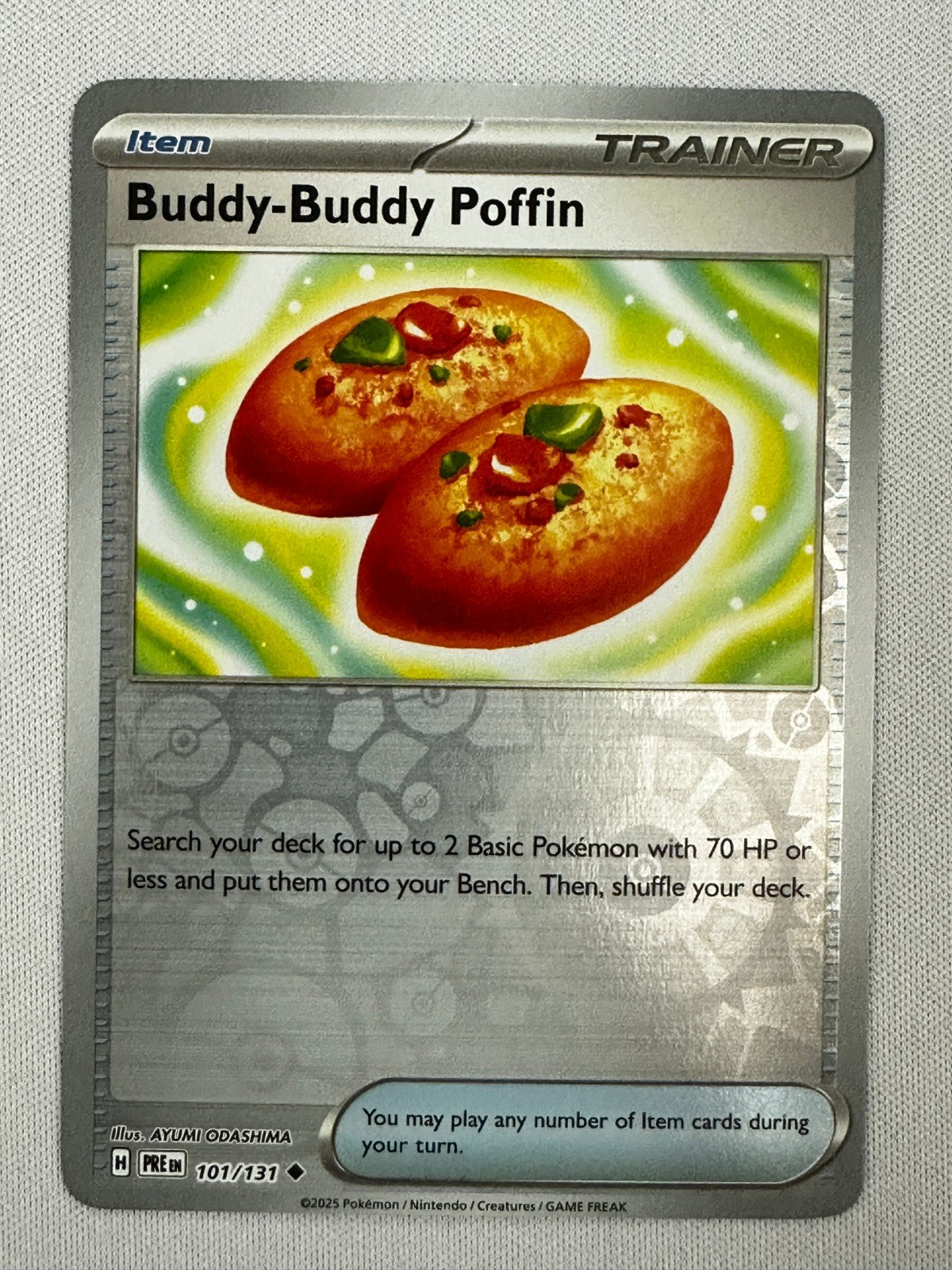 Buddy-Buddy Poffin SV: Prismatic Evolutions Reverse Holo 101/131 Uncommon NM
