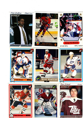 1000 verschiedene Minor League Icehockey  Trading Cards   mit Inserts 1990-1995