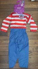 1992 Where's Waldo Collegeville Halloween Costume - Large no mask