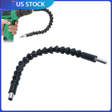 Flexible Shaft Extension Bit Drill Adapter Screwdriver Holder 1/4" Hex 12''