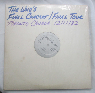 THE WHO'S FINAL CONCERT /FINAL TOUR TORONTO CANADA 12/11/82 3 VINYL LP L24