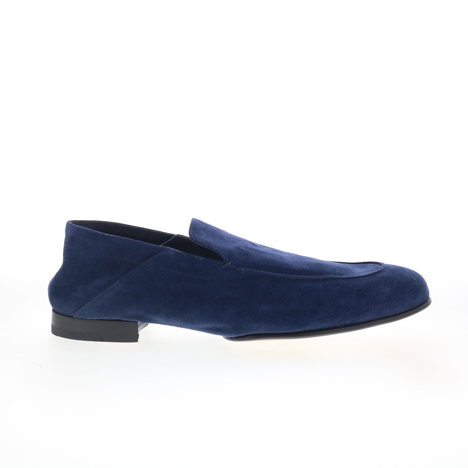Di Bianco Gallipoli Mens Blue Suede Slip On Loafers & Slip Ons Casual Shoes 13