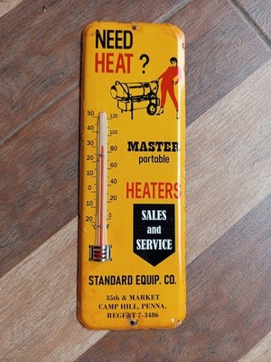 Sales & service Heater Master porable Vintage Style Thermometer Non Porcelain