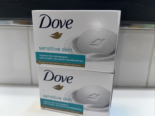 2 Dove Beauty Bars Soap Sensitive Skin Unscented 3.75 oz Moisturizer - 第 1/3 張圖片