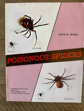 Rare 1969 POISONOUS SPIDERS VENOMOUS ARTHROPODS IN MISSOURI Curtis Wingo MIZZOU