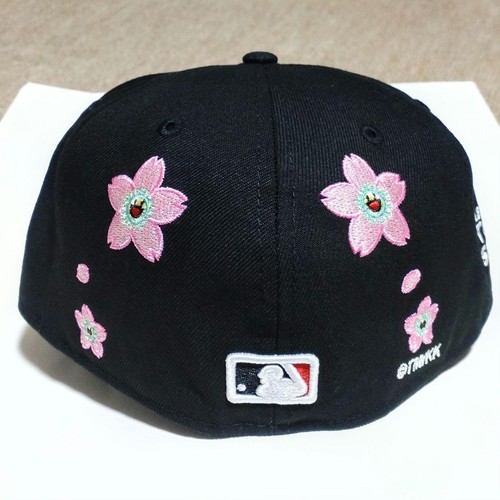 Takashi Murakami x MLB Tokyo Series New Era 59Fifty Dodgers Hat Black 7 1/8 - Picture 6 of 10