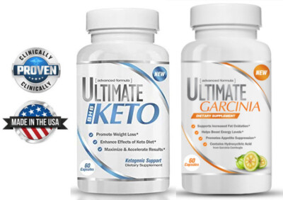 Ultimate Keto + Ultimate Garcinia | Weight Loss/Fat Blocker/Reduce Calories/Diet