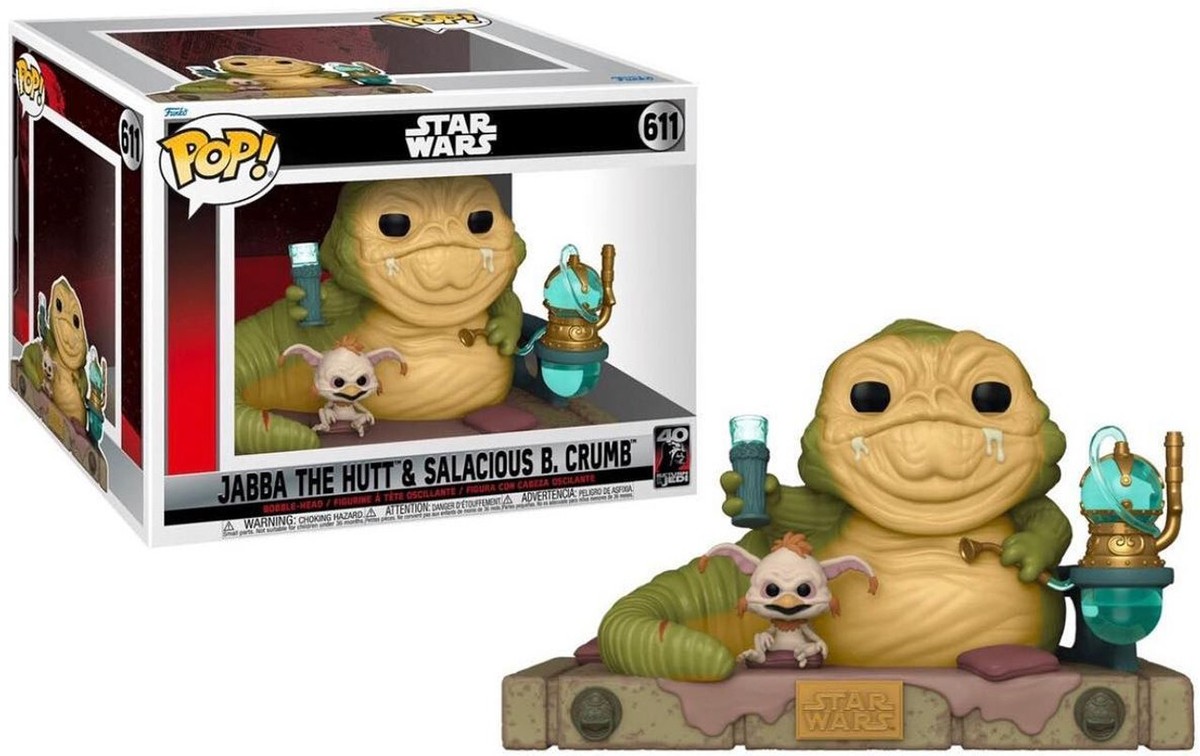 Star Wars 40th ROTJ Jabba & Salacious B. Crumb POP! Movie Moment