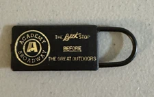 ACADEMY BROADWAY QUALITY OUTDOOR LUGGAGE TAG  VINTAGE PROMO ,TAG THE BEST STOP